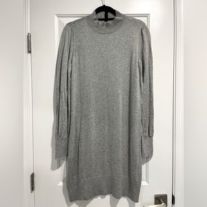 Grey jersey knit dress